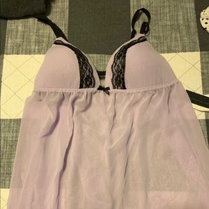 Apt 9 Babydoll Chemise & Thong Lingerie Set